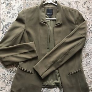 Nordstrom Trouve olive green blazer